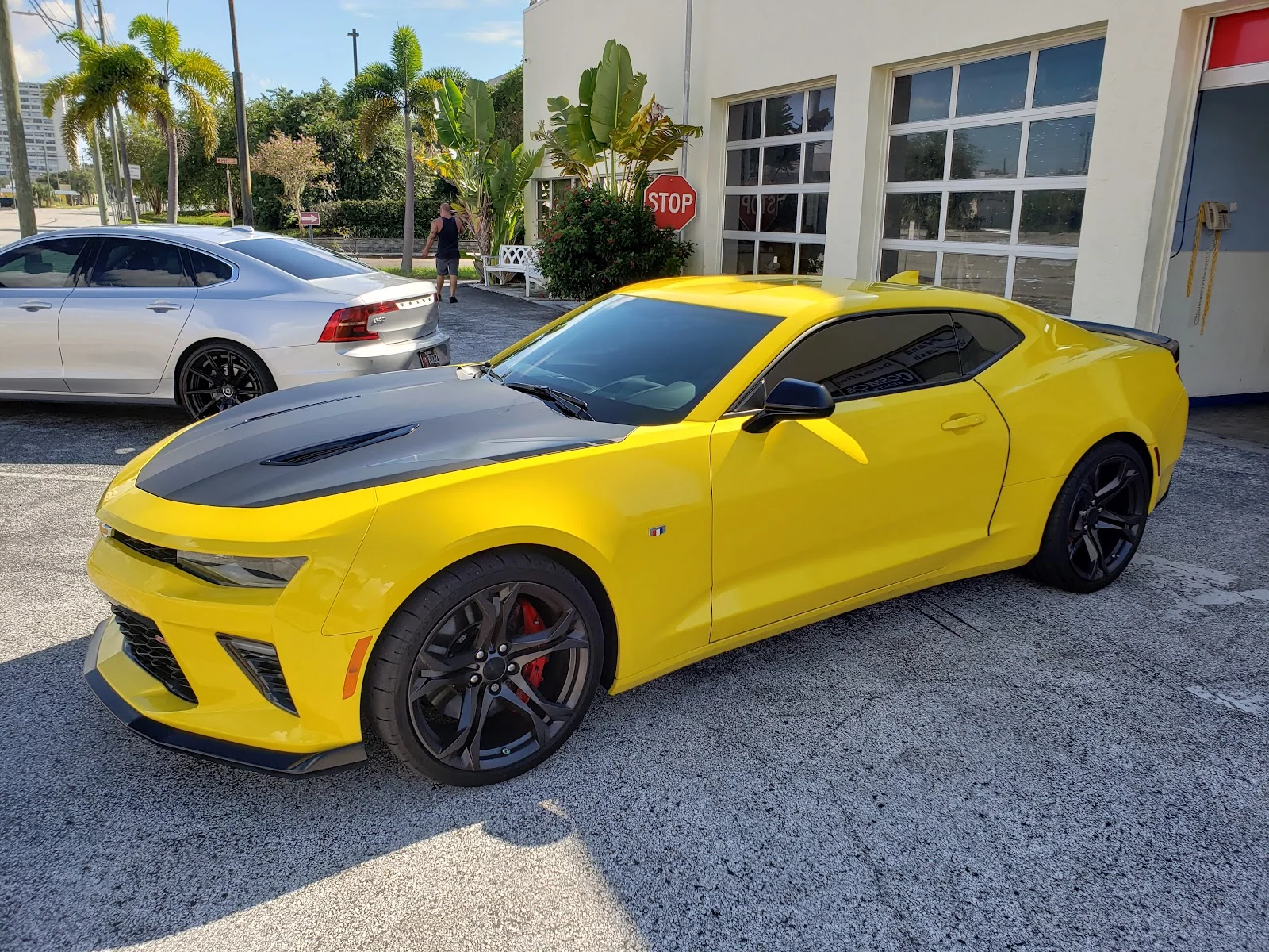 Inside Tintman Tinting Inc — shop interior and work bay